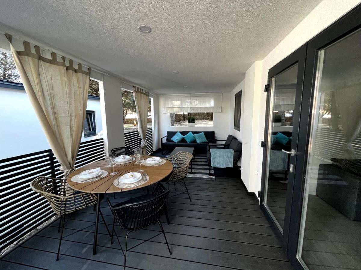 Luxury Mobile Home Pretty Green - Premium - Oaza Mira Resort -50 M From The Beach 드라게 외부 사진